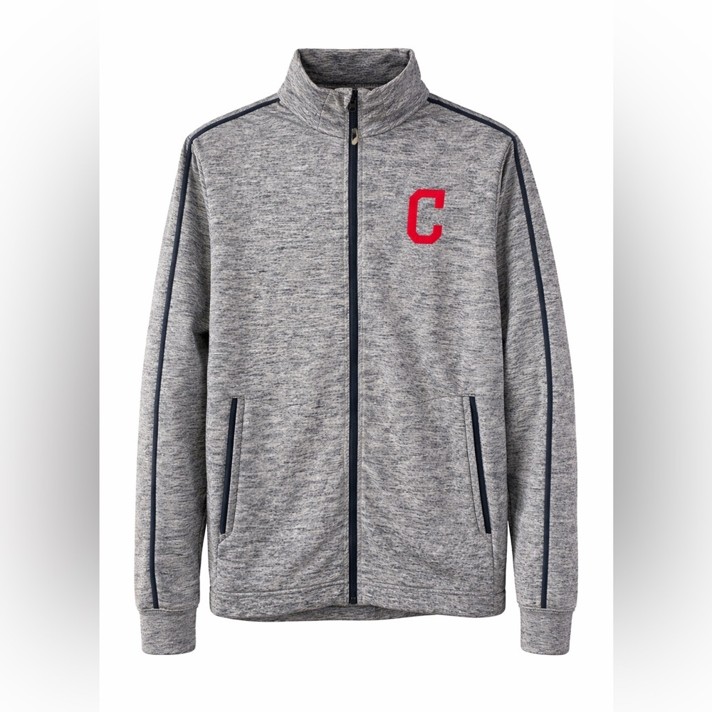 Antigua Grey Heather Full-Zip Jacket with Red 'C'